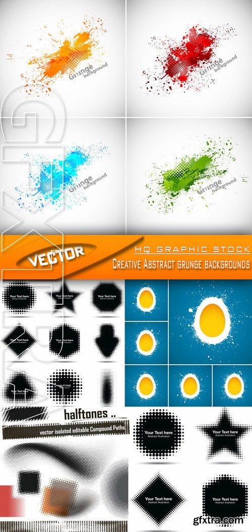 Stock Vector - Creative Abstract grunge backgrounds