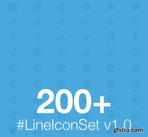 Line Icons Vector Set V1