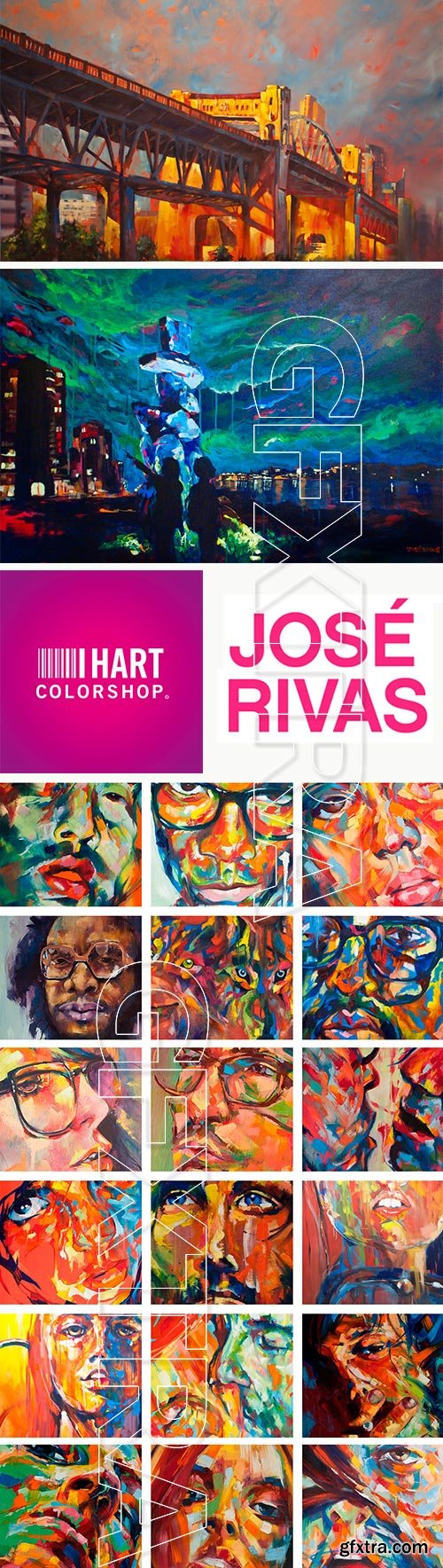 Jose Rivas, Spanish Paint Artist - I Hart Color Paintings