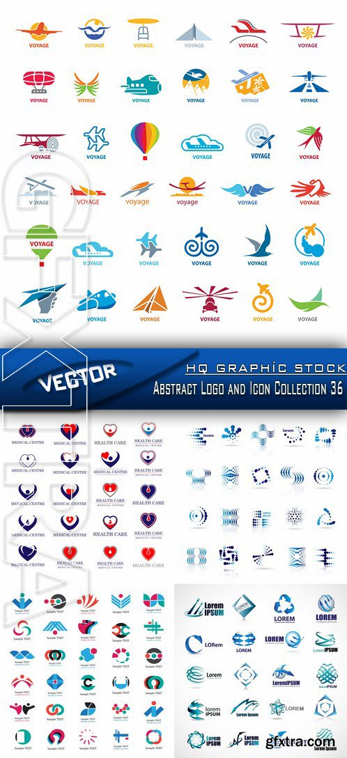Stock Vector - Abstract Logo and Icon Collection 36
