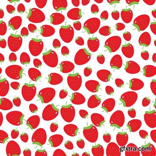 Stock Vectors - Strawberry 4, 25xEPS