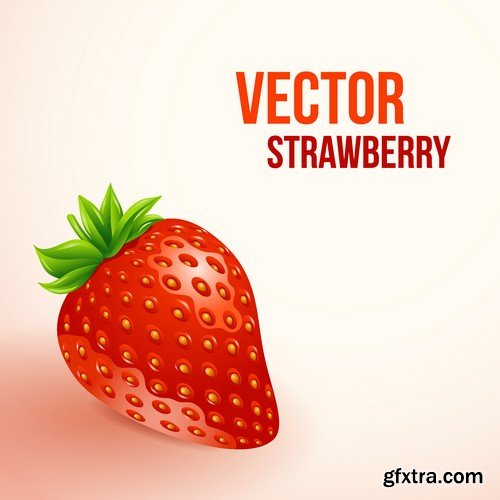 Stock Vectors - Strawberry 4, 25xEPS