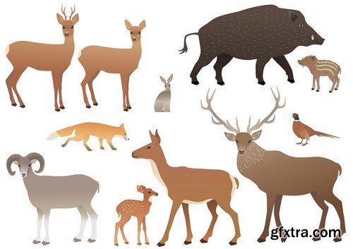 Stock Vectors - Hunting 2, 25xEPS