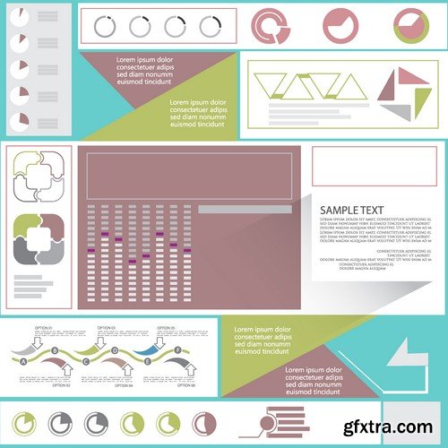 Stock Vectors - Business Infographic 3, 25xEPS