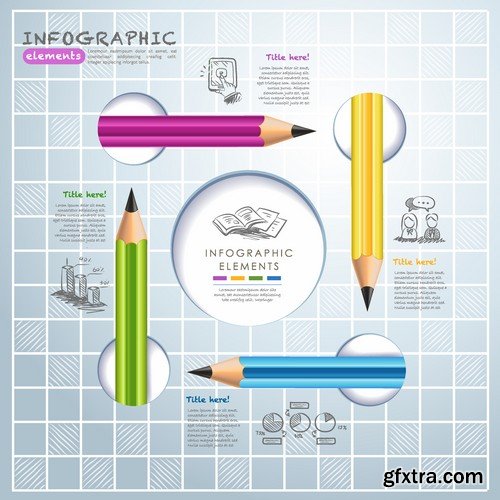 Stock Vectors - Business Infographic 3, 25xEPS