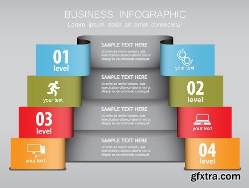 Stock Vectors - Business Infographic 3, 25xEPS