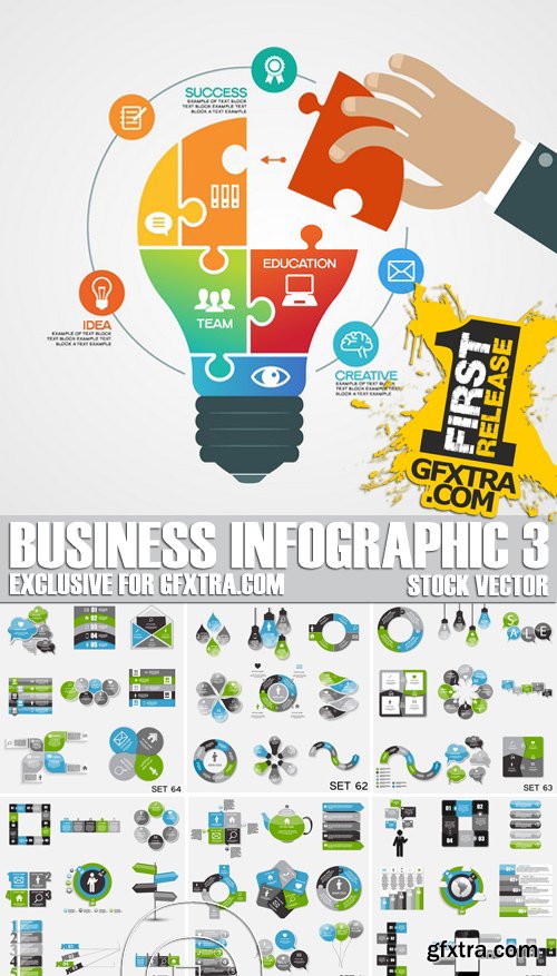 Stock Vectors - Business Infographic 3, 25xEPS