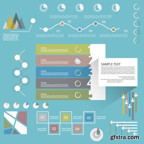 Stock Vectors - Business Infographic 3, 25xEPS