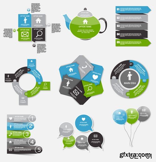 Stock Vectors - Business Infographic 3, 25xEPS