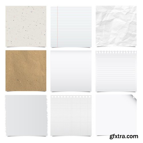 Stock Vectors - Paper, 25xEPS