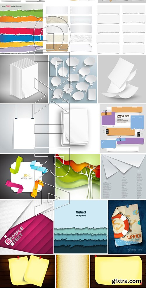 Stock Vectors - Paper, 25xEPS