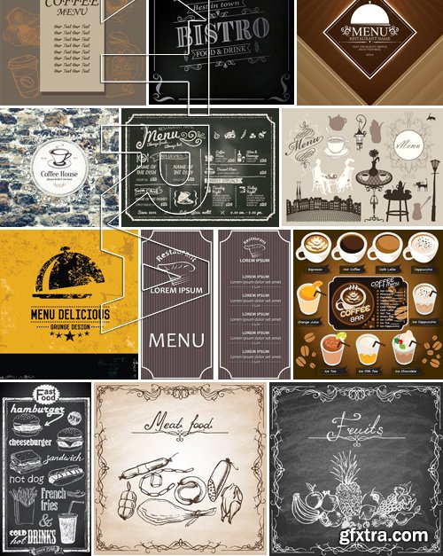 Stock Vectors - Menu Mix 6, 25xEPS