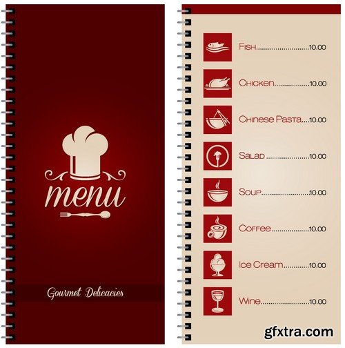 Stock Vectors - Menu Mix 6, 25xEPS