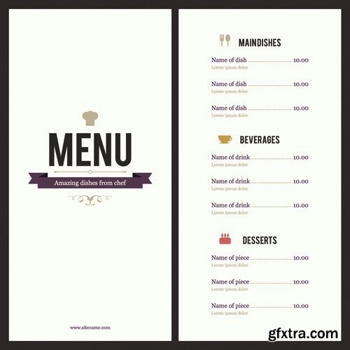 Stock Vectors - Menu Mix 6, 25xEPS