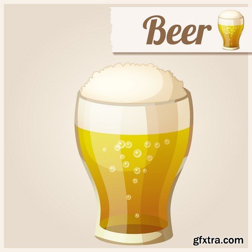 Stock Vectors - Beer 3, 25xEPS