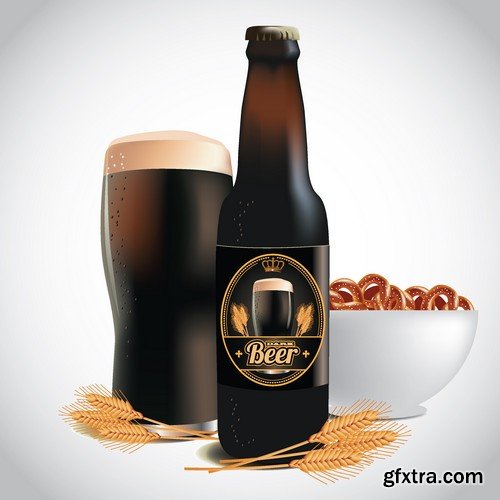 Stock Vectors - Beer 3, 25xEPS