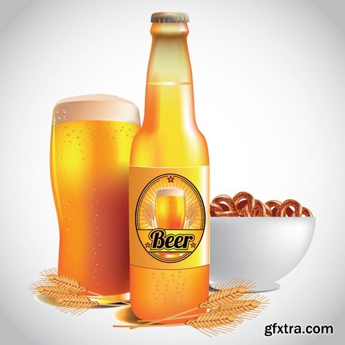 Stock Vectors - Beer 3, 25xEPS