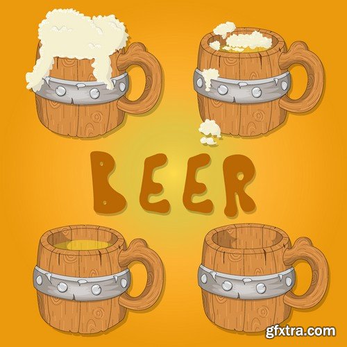 Stock Vectors - Beer 3, 25xEPS