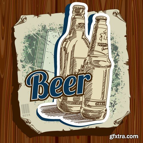 Stock Vectors - Beer 3, 25xEPS