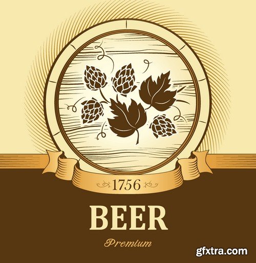 Stock Vectors - Beer 3, 25xEPS