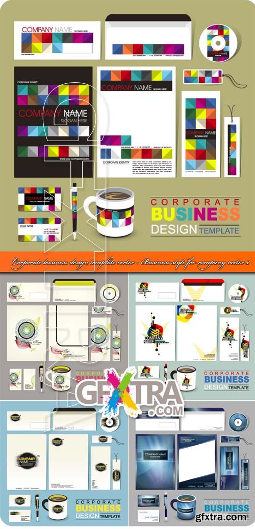 Corporate business design template vector - Business style for company vector 2