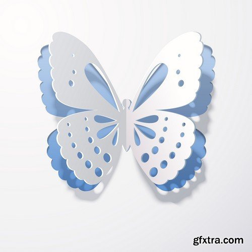 Stock Vectors - Butterfly 3, 25xEPS