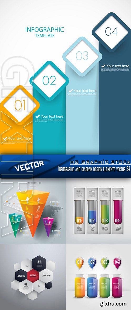 Stock Vector - Infographic and diagram design elements vector 24