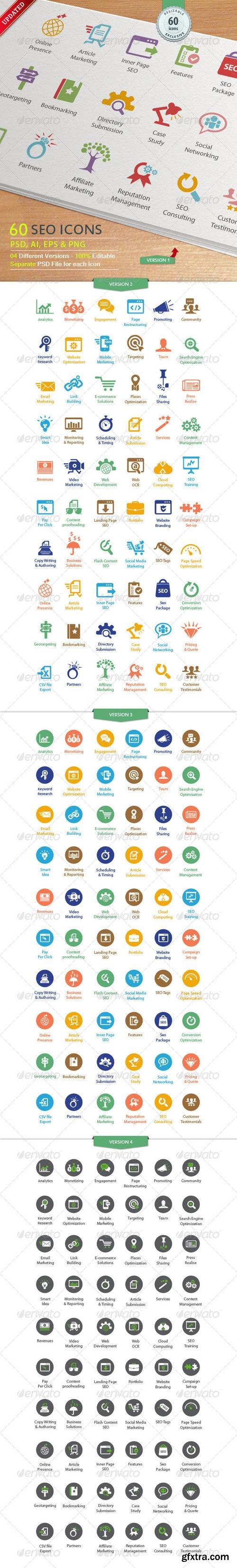 GraphicRiver - SEO Services Icons v1.0.1