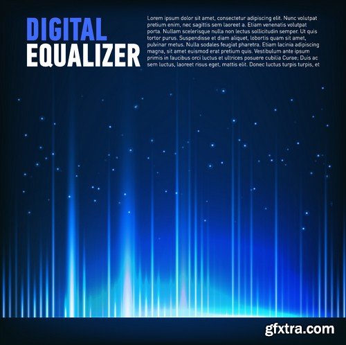 Stock Vectors - Digital equalizer 2, 25xEPS