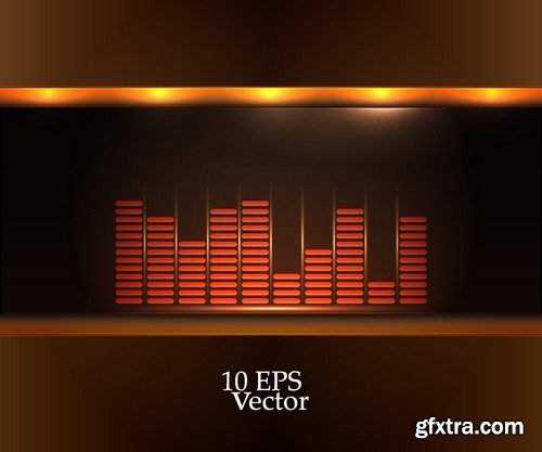 Stock Vectors - Digital equalizer 2, 25xEPS