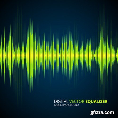 Stock Vectors - Digital equalizer 2, 25xEPS