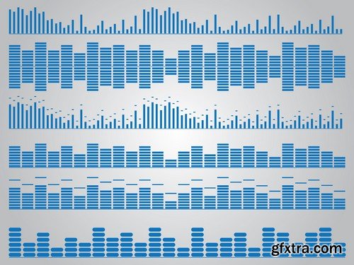 Stock Vectors - Digital equalizer 2, 25xEPS