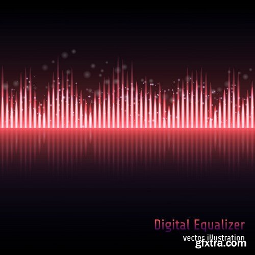 Stock Vectors - Digital equalizer 2, 25xEPS