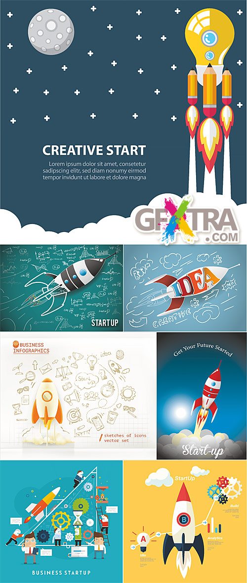 Start-Up creative illustrations