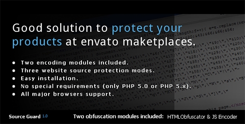 CodeСanyon - Source Guard for WP v1.0 - Source Encoder/Encryptor