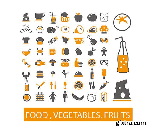 Food Labels & Icons 25 EPS