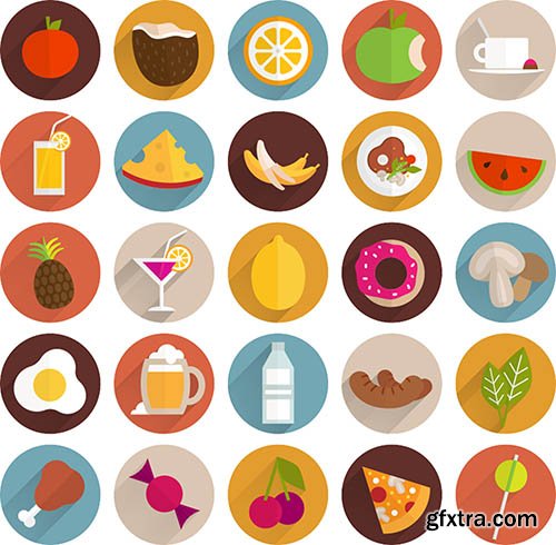 Food Labels & Icons 25 EPS