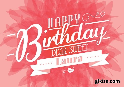 Happy birthday template design - 25 Eps