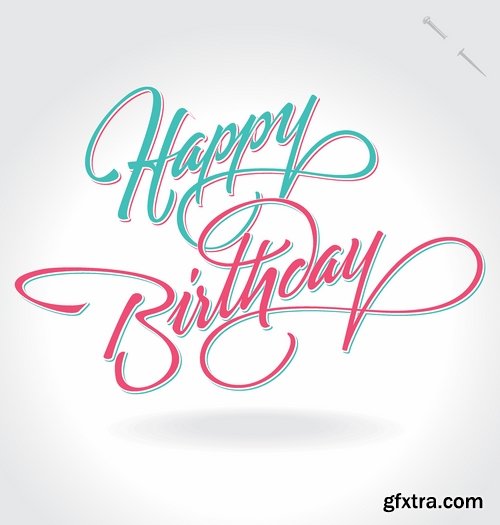 Happy birthday template design - 25 Eps