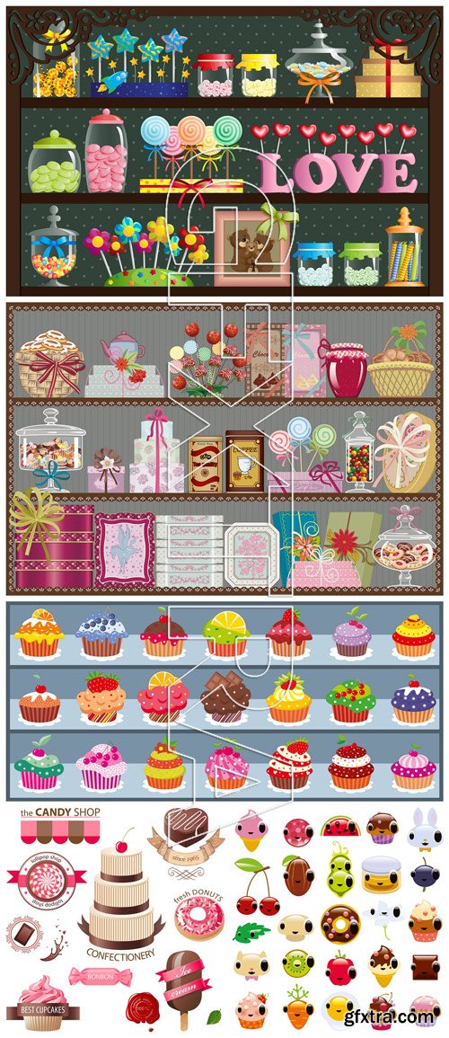 Stock Vector - Candy Shop