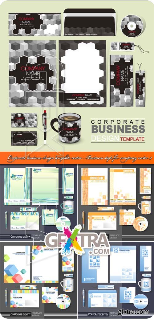 Corporate business design template vector - Business style for company vector 4