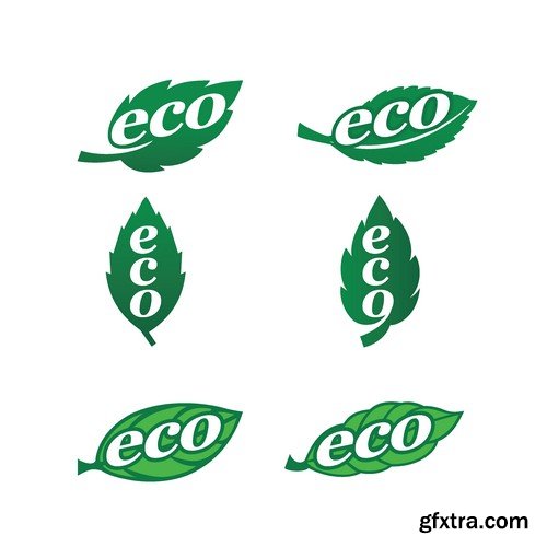 Stock Vectors - Ecology Sticker and label, 25xEPS