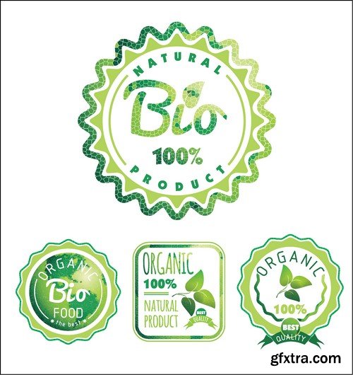 Stock Vectors - Ecology Sticker and label, 25xEPS