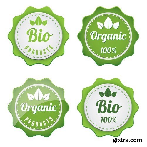 Stock Vectors - Ecology Sticker and label, 25xEPS