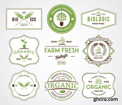 Stock Vectors - Ecology Sticker and label, 25xEPS