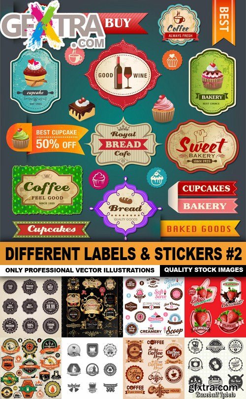 Different Labels & Stickers #2 - 25 Vector