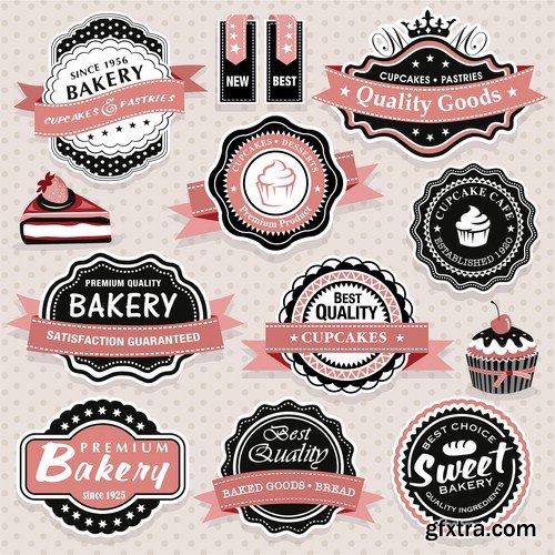 Different Labels & Stickers #2 - 25 Vector