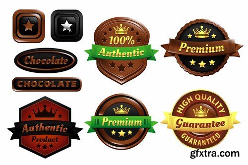 Different Labels & Stickers #2 - 25 Vector