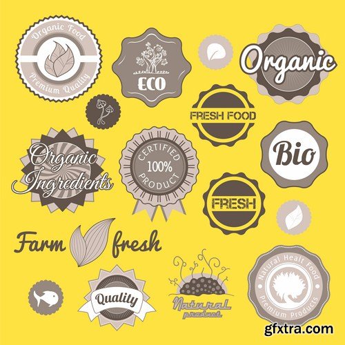 Different Labels & Stickers #2 - 25 Vector