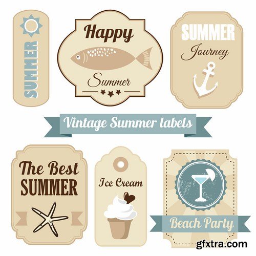 Different Labels & Stickers #2 - 25 Vector